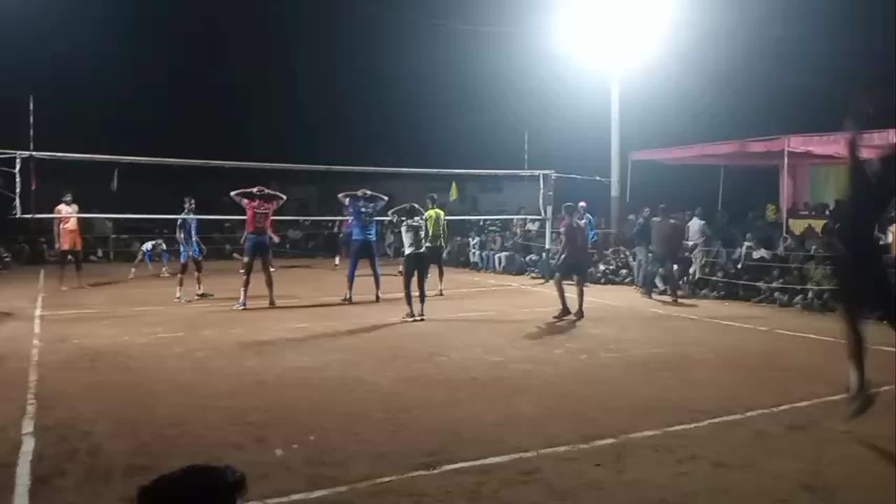 Volleyball match Panjab vs narsinghpur state lavel volleyball team match mirjapur gawn