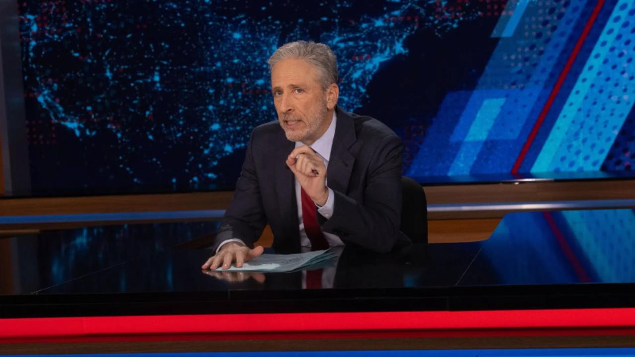 Jon Stewart Roasts Trump and Biden in Return as 'The Daily Show' Host | THR News Video