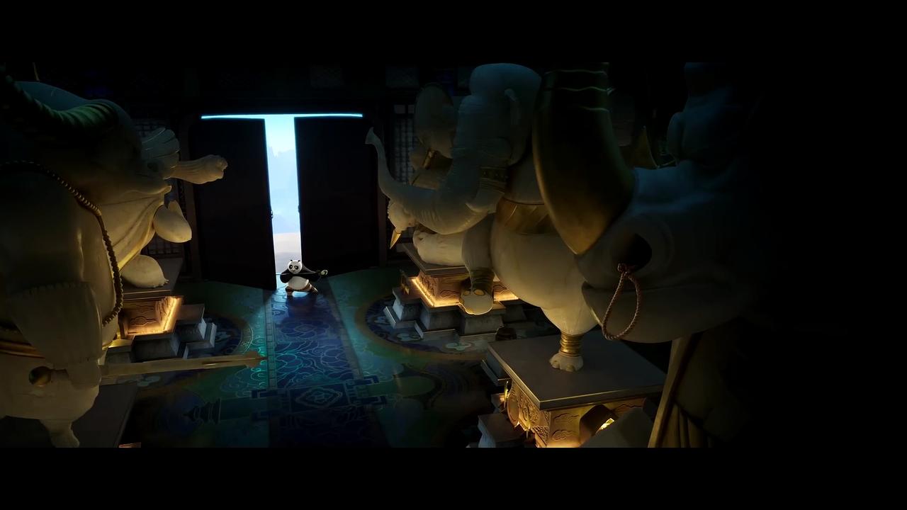 KUNG FU PANDA 4 Movie Clip - Po Catches a Thief in the Hall of Heroes