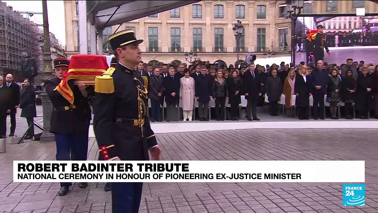 France pays 'solemn' tribute to former justice minister Robert Badinter