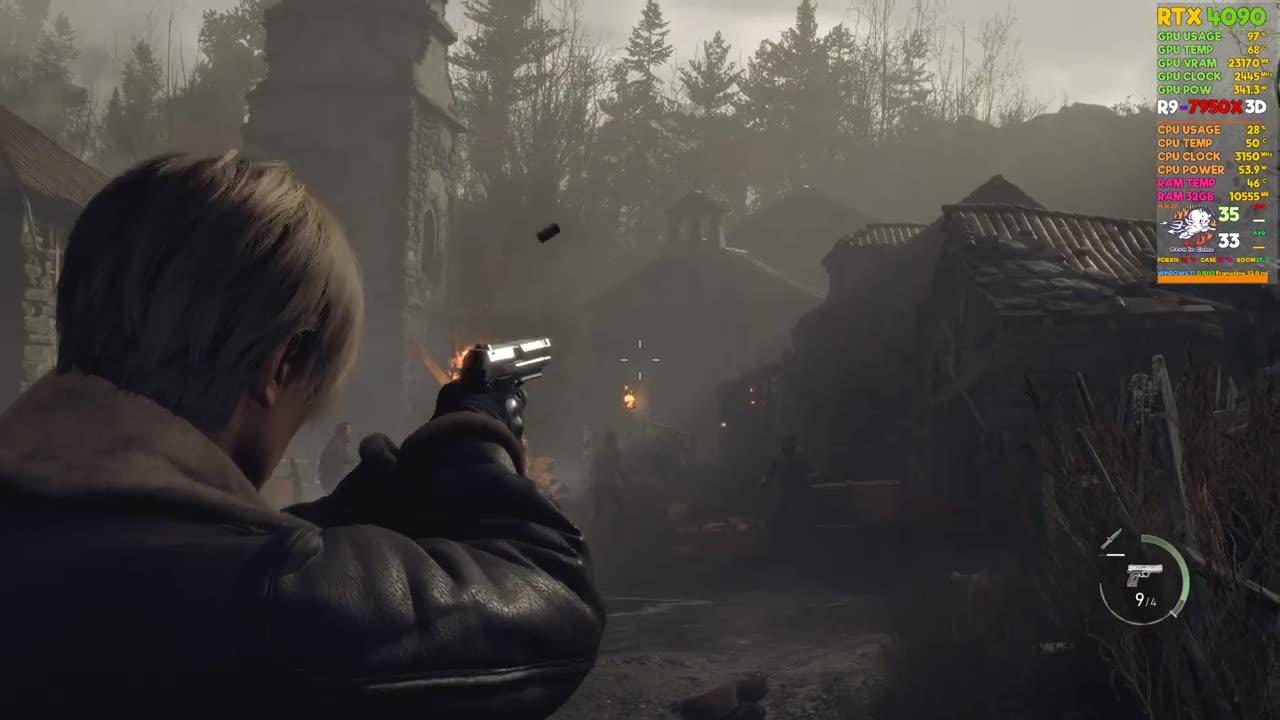 RTX 4090 | Resident Evil 4 Remake: CHAINSAW @8K (200% Image Quality) RT ON | R9-7950X3D
