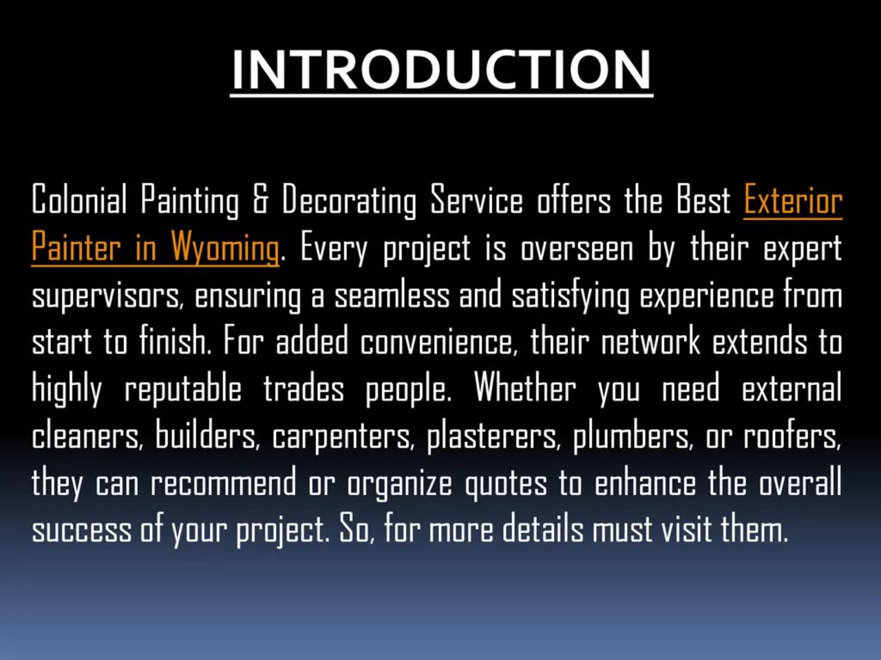 The Best Interior Painter in Wyoming