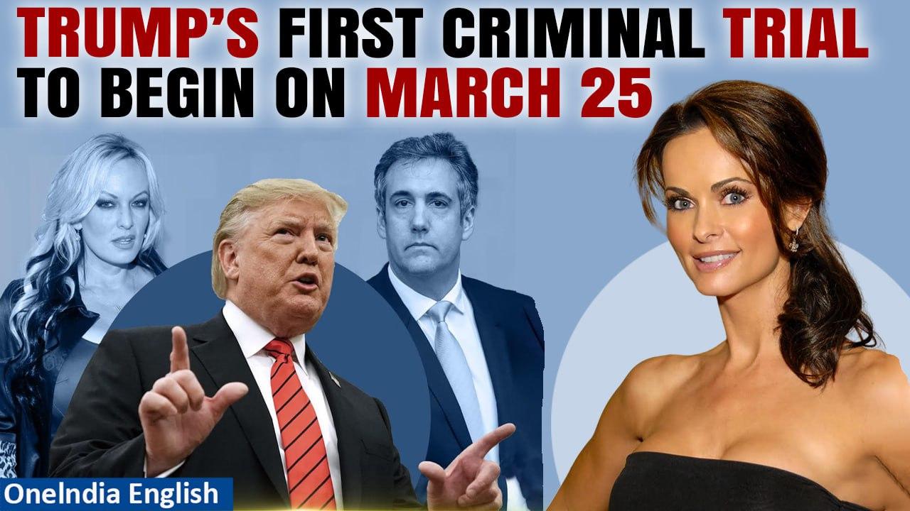 U.S: Donald Trump to stand trial in criminal Stormy Daniels hush money case in March | Oneindia