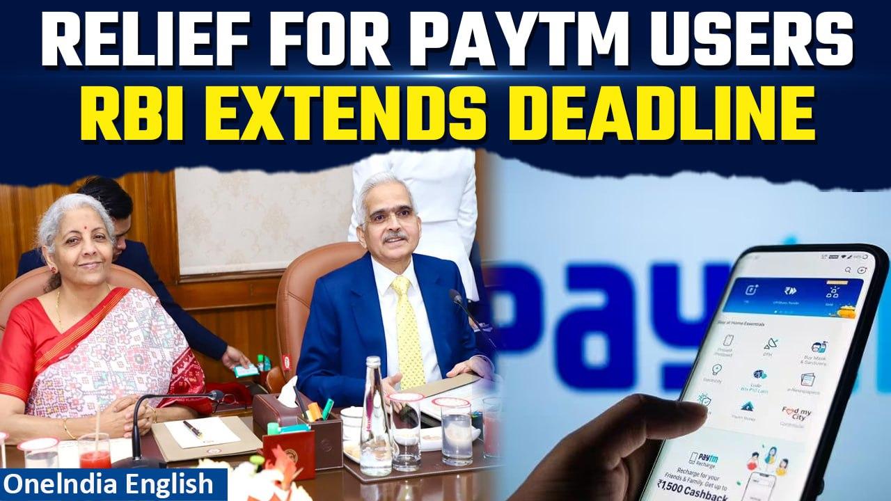 RBI extends deadline for restrictions on Paytm Payments Bank Transactions till March 11 | Oneindia