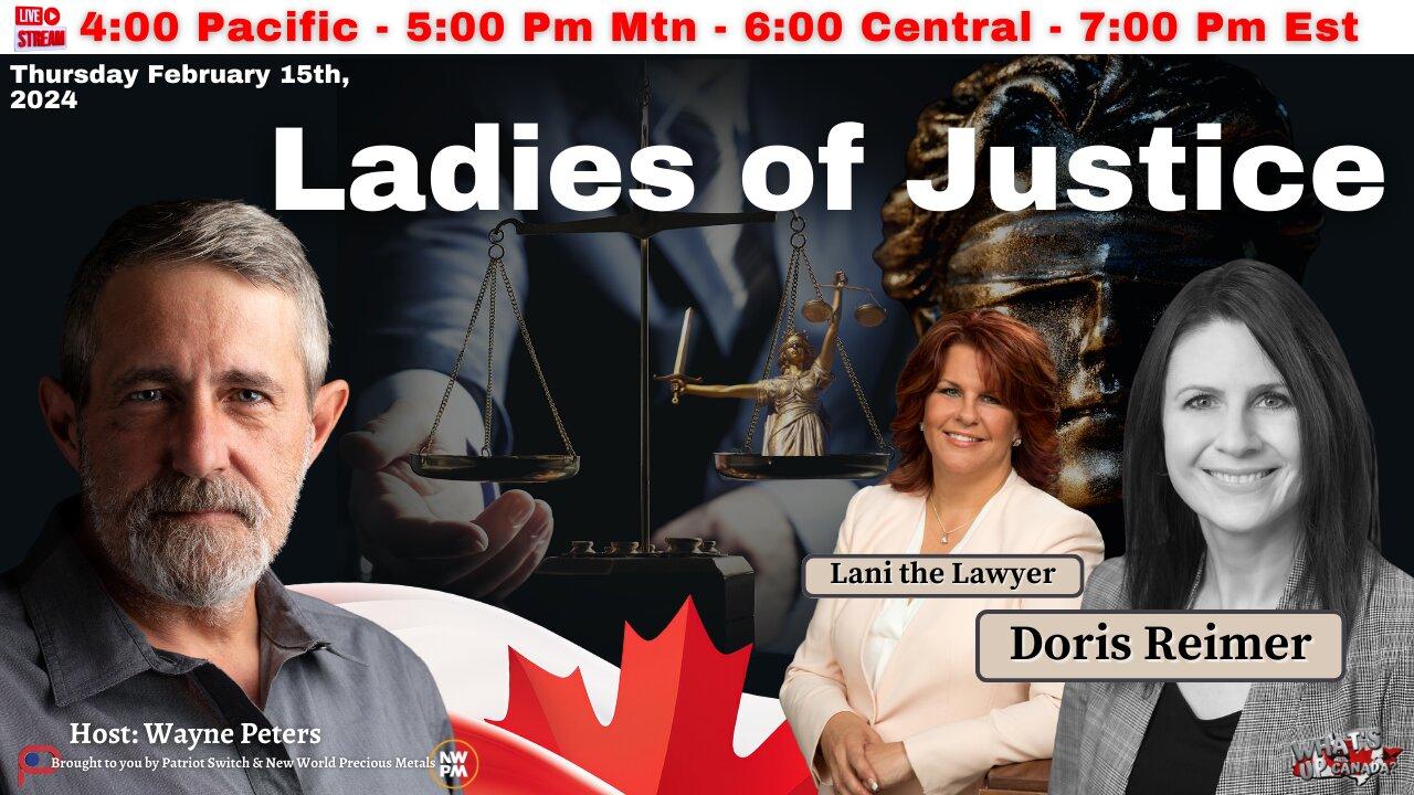 "The Blind Lady of Justice" lives in Doris and Lani, Not in the Alberta Law Society.