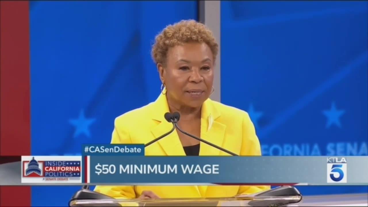 California Senate candidates debate over $50 minimum wage!