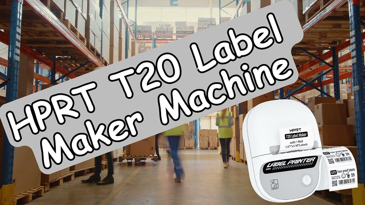 HPRT T20 Portable 50mm Label Maker Machine with Tape, RFID, Bluetooth, App, Quick Review & Tutorial