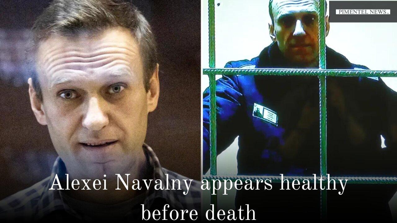 Alexei Navalny appears healthy in video-link court hearing on day before his death