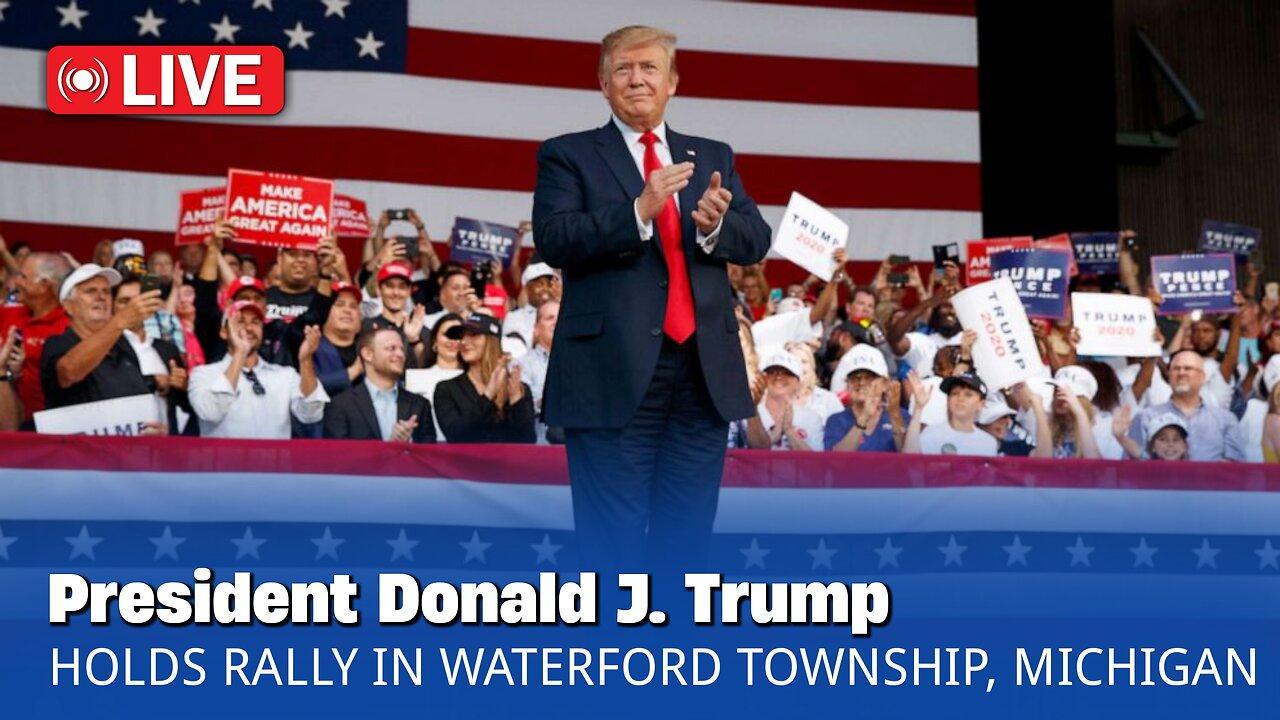 🔴LIVE: President Trump Holds a Rally in Waterford Township, MI - 2/17/24