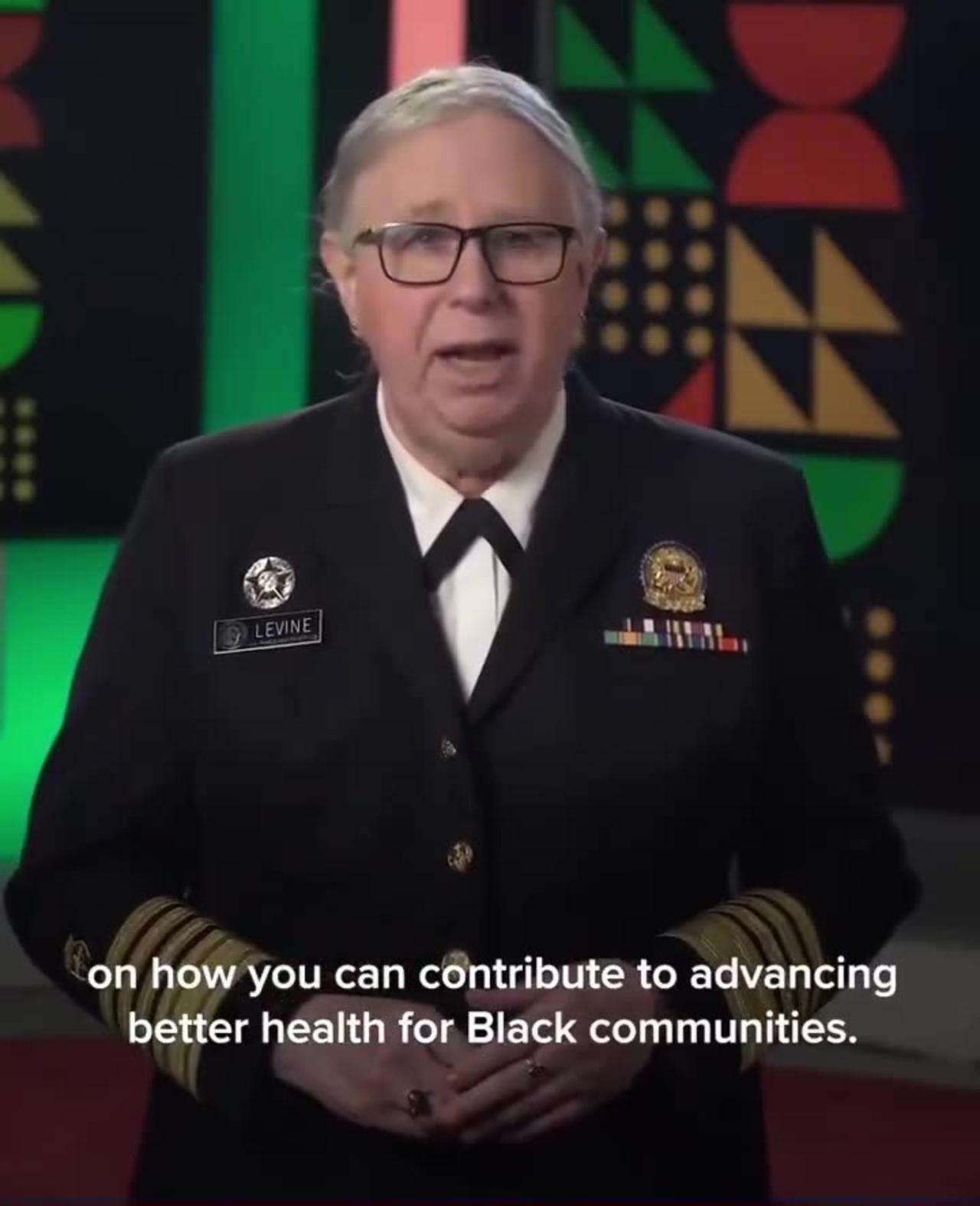 Man Dressed As A Woman, Admiral Rachel Levine, Reminds Us That Climate Change Is Racist