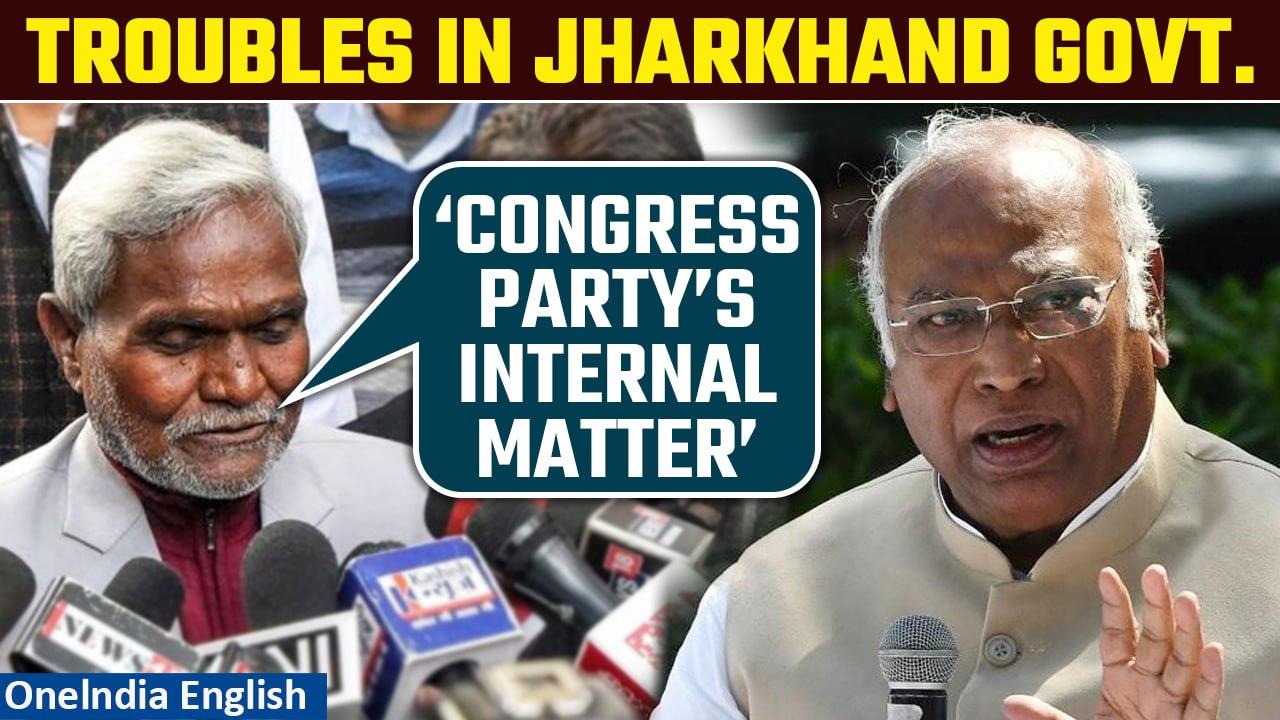 Jharkhand CM Champai Soren To Meet Kharge Over Rift with Congress MLAs | Oneindia News