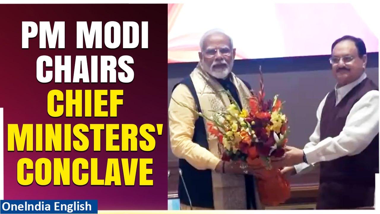 PM Narendra Modi chairs Chief Ministers' Conclave at Bharat Mandapam in Delhi | Oneindia News