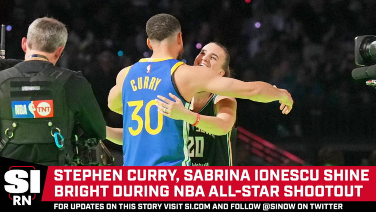 Stephen Curry and Sabrina Ionescu Create Moment with NBA All-Star Shootout