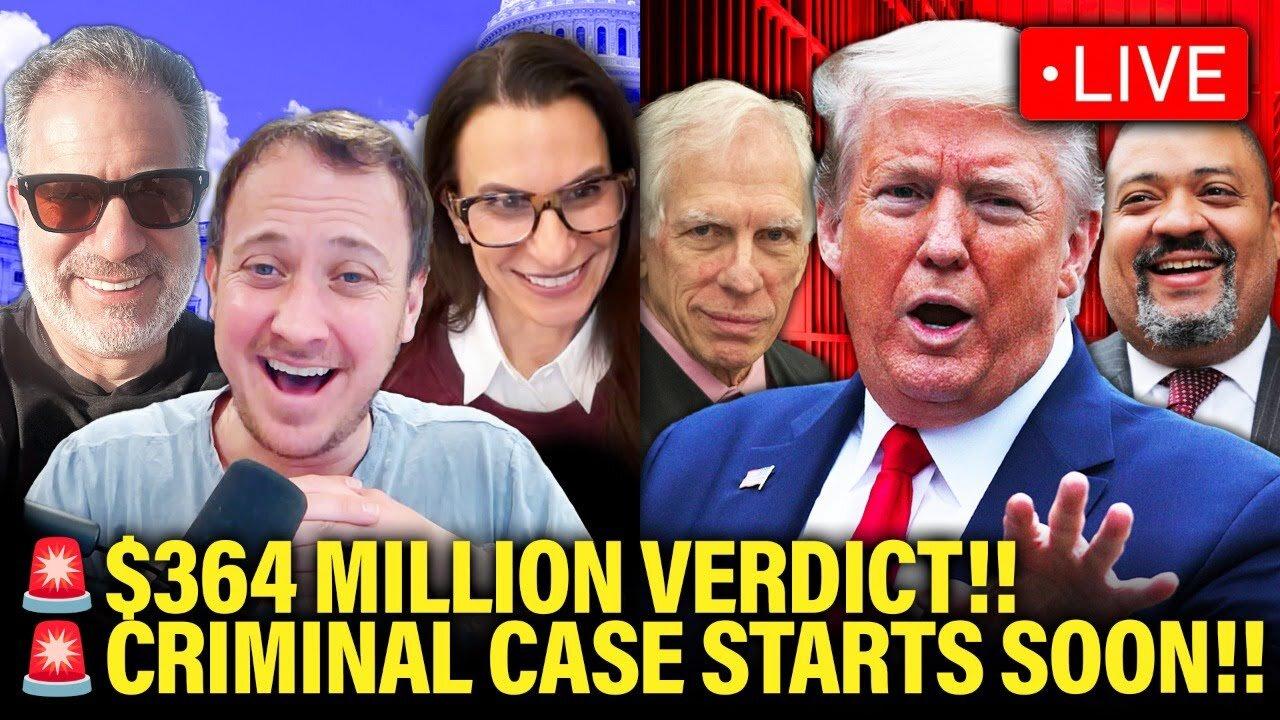 🔴 LIVE: Trump GETS COMPLETELY CRUSHED by VERDICT, Criminal Trial LOOMS | Legal AF