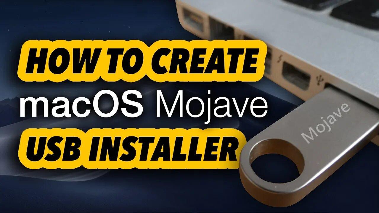 How to Create macOS Mojave 10.14 USB Installer Boot Flash Disk