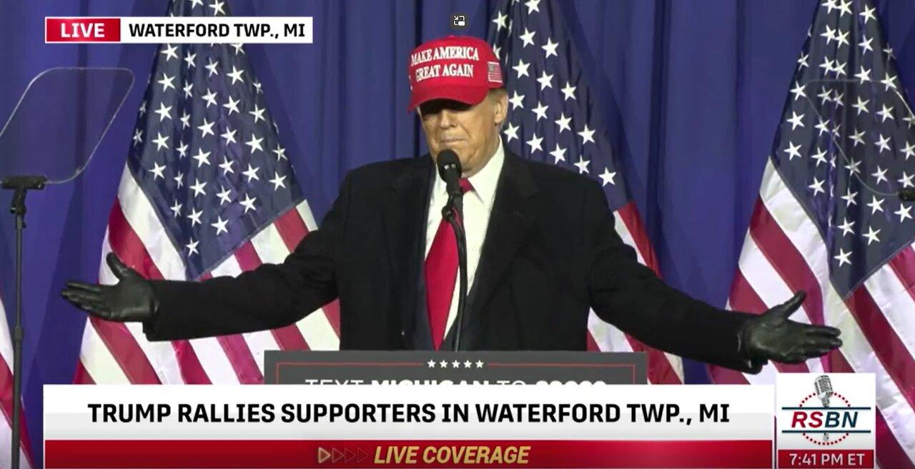 President Donald Trump Waterford Township, Michigan Rally 02/17/24