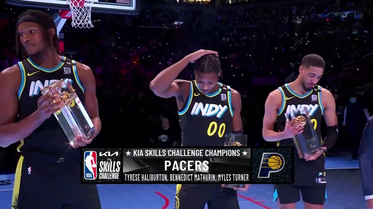 PACERS WIN KIA HOME SKILLS! All rounds + Amazing mid-court shot!