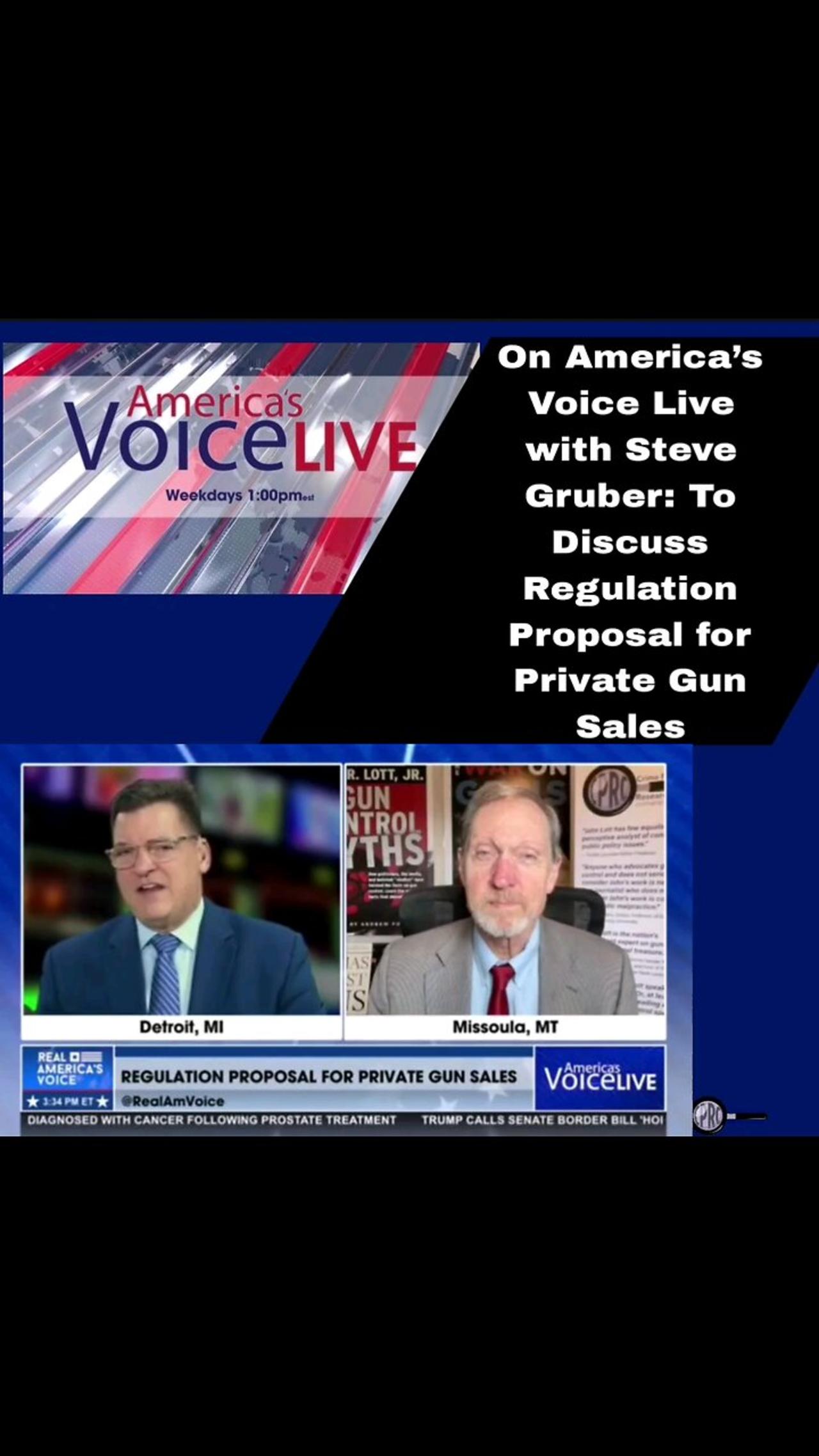 We join Steve Gruber on America’s Voice Live