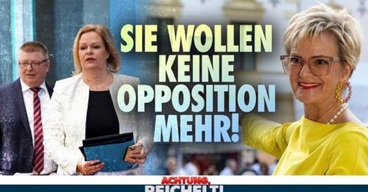 STASI SPD & GRÜNE  wollen keine Opposition mehr!