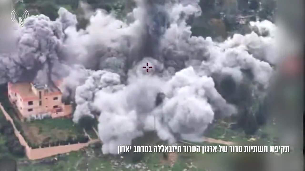 The IDF says it carried out airstrikes against Hezbollah positions in south Lebanon's