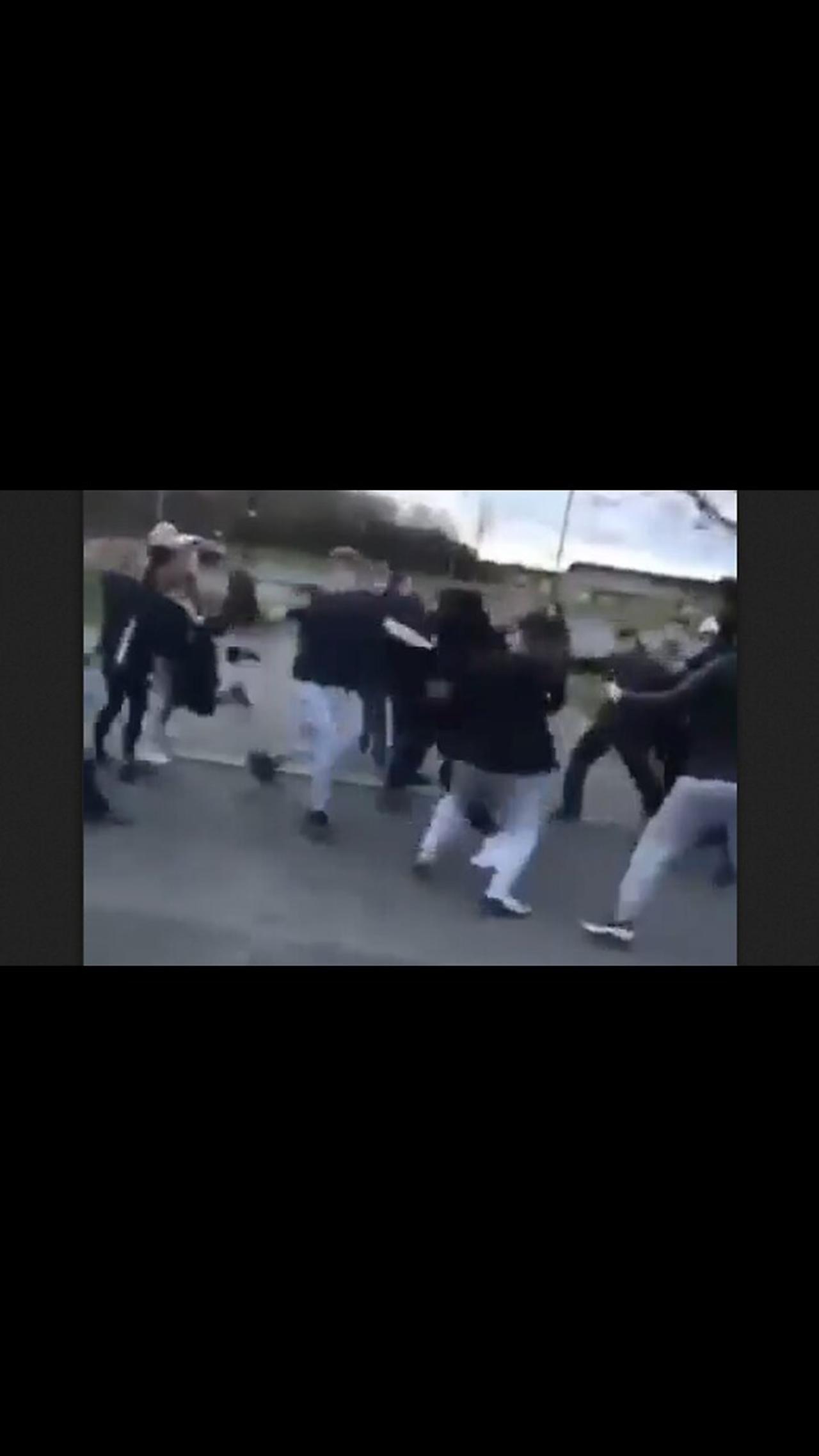 Pack of invaders attack Irishmen in a park & a brawl ensues
