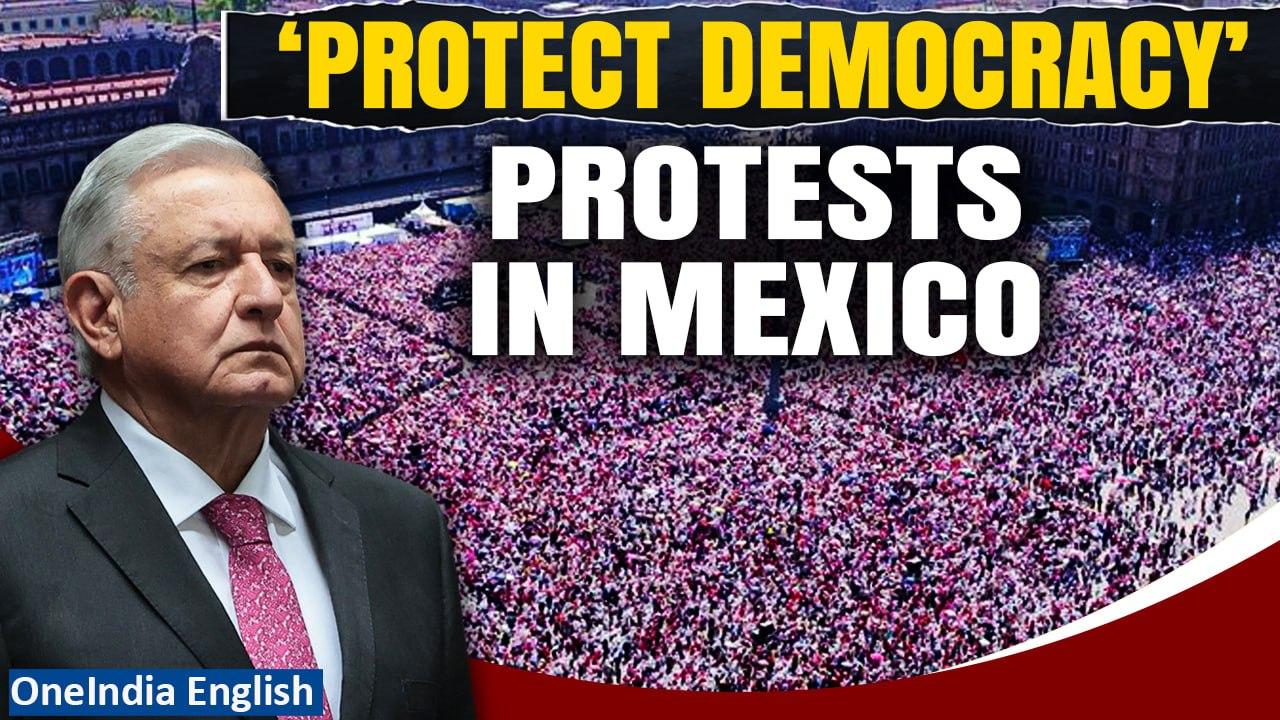 Mexico Protests: Huge Turnout Against President's Bid to Reform Electoral System | Oneindia News