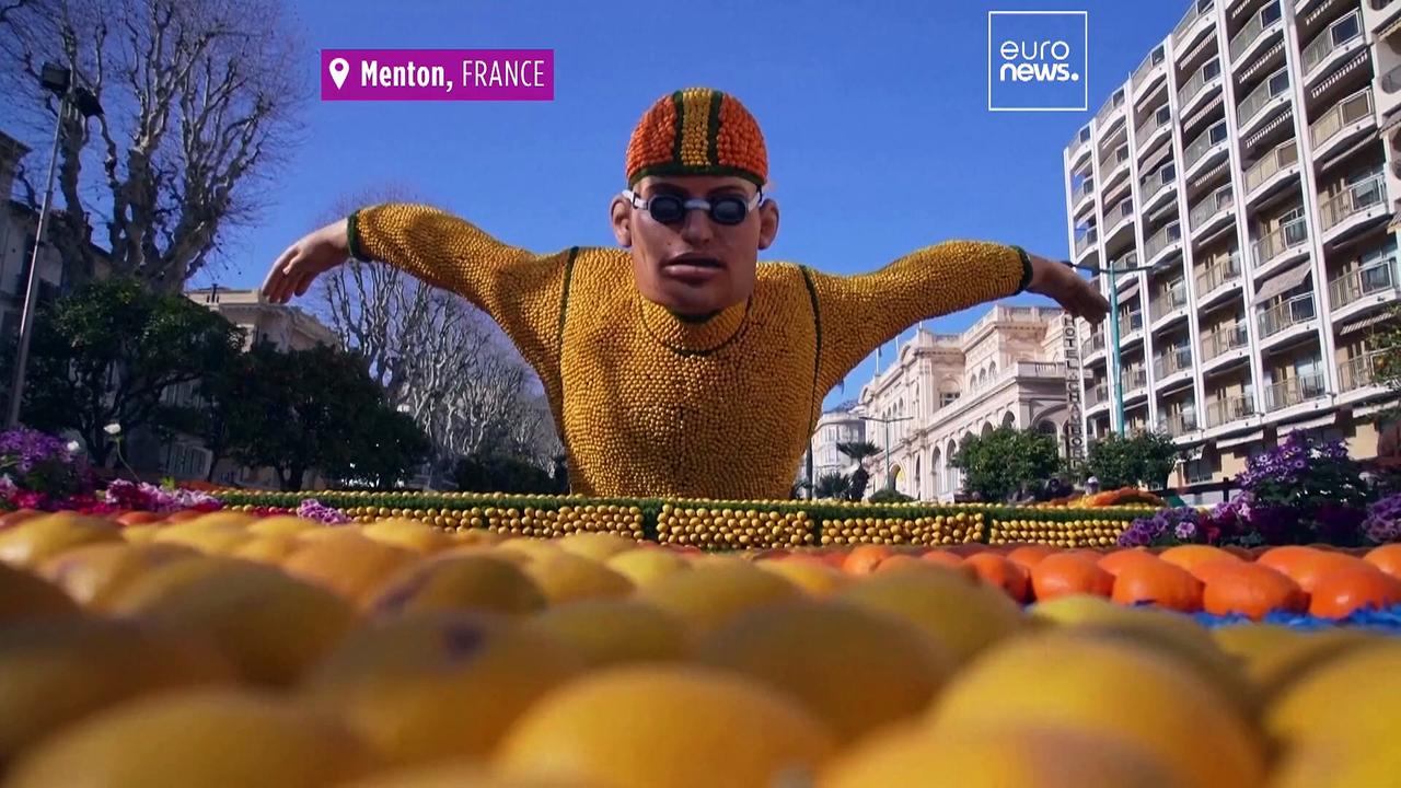 In pictures: Menton's annual Lemon Festival celebrates Olympic year in zesty style