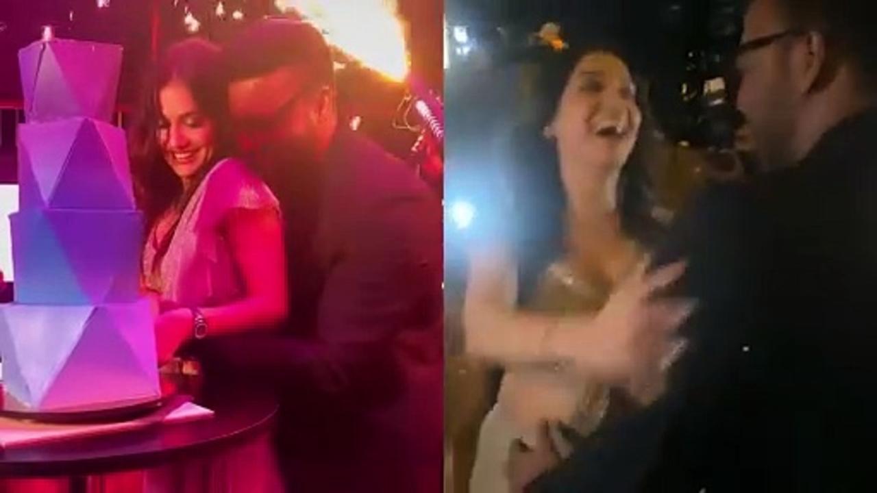 Divya Aggarwal's wedding function started with cocktail night