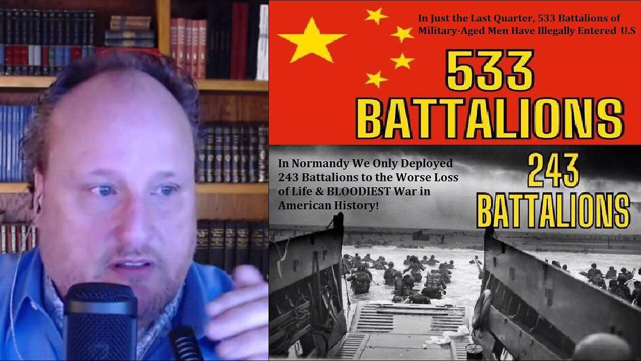 🚨 533 BATTALIONS Of CHINESE Military-Aged Men Entered US vs NORMANDY'S BLOODIEST WAR With 243 Battalions [Jovan's F