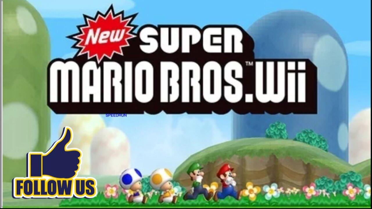 Can I beat New Super Mario Bros Wii in under an hour?