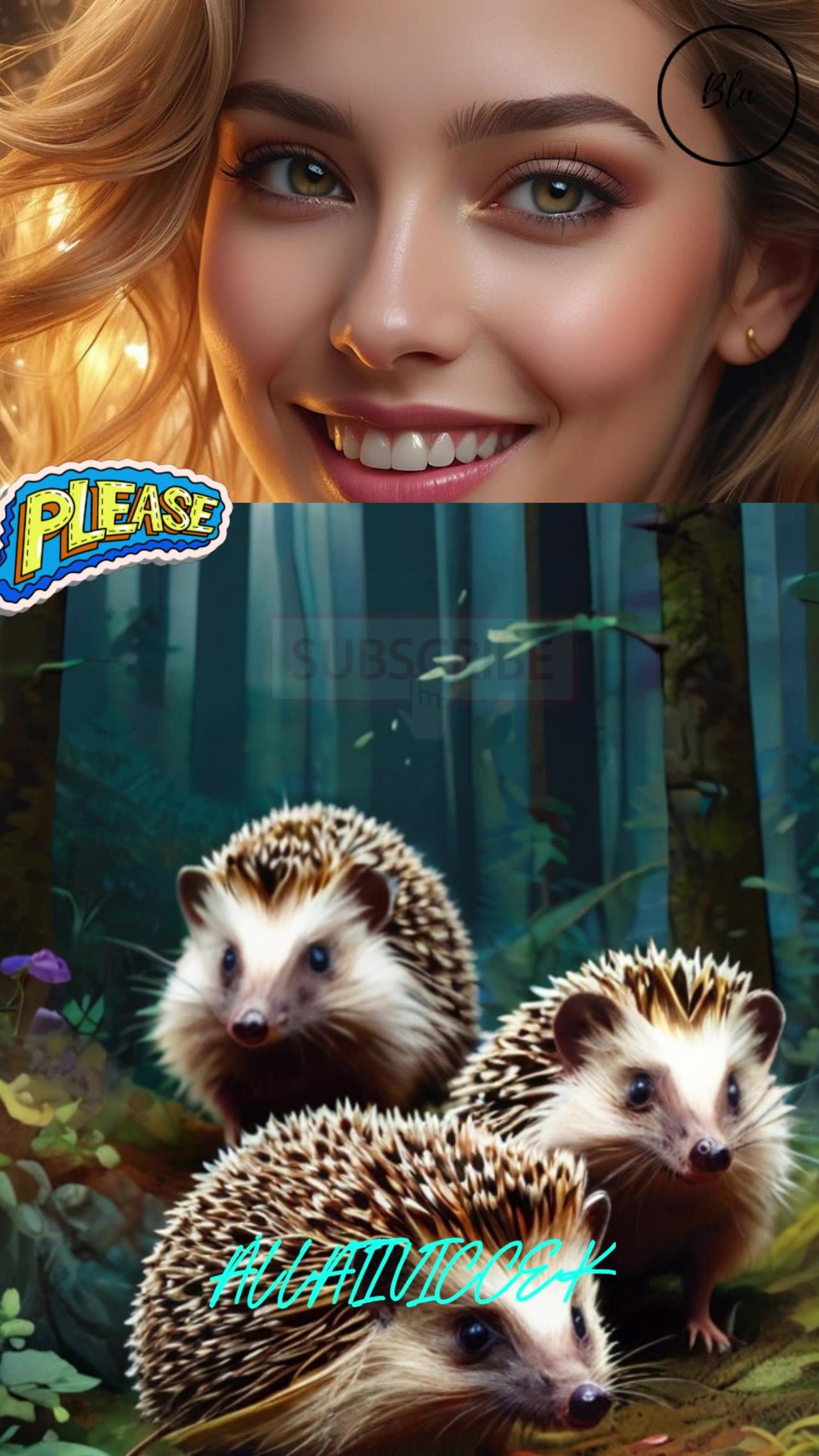 Three hedgehogs are walking in the forest. Cute Funny Animal Jokes