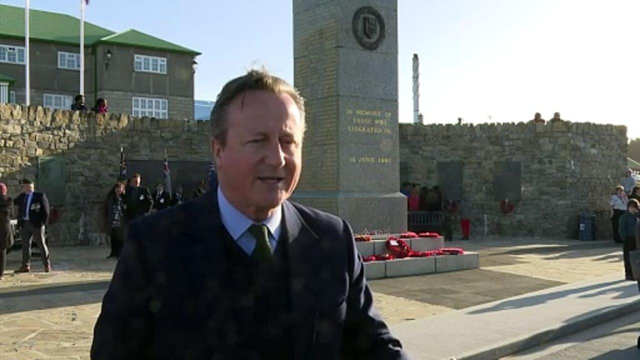 Cameron hopes Falkland Islanders remain British ‘forever’