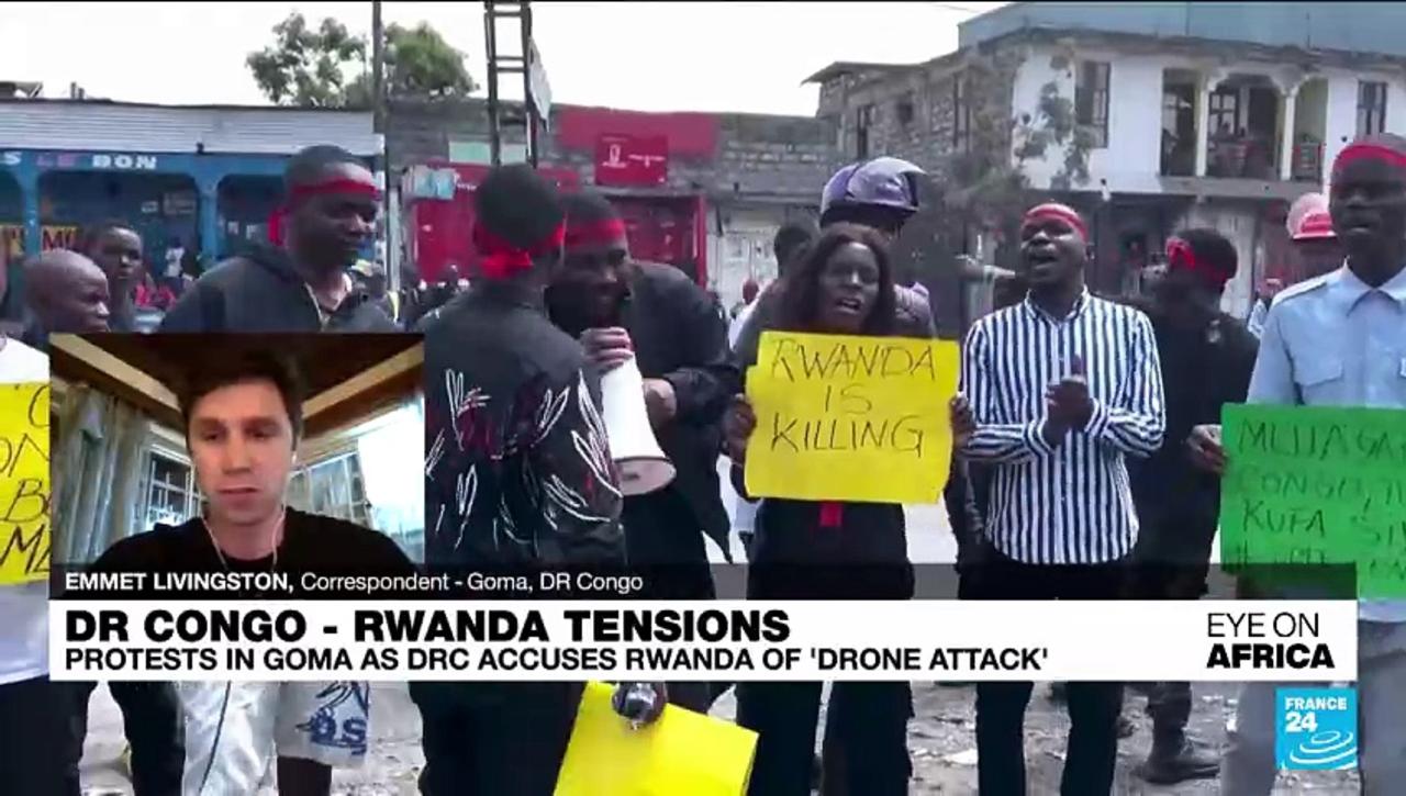 DR Congo accuses Rwanda of airport 'drone attack,' conflict intensifies