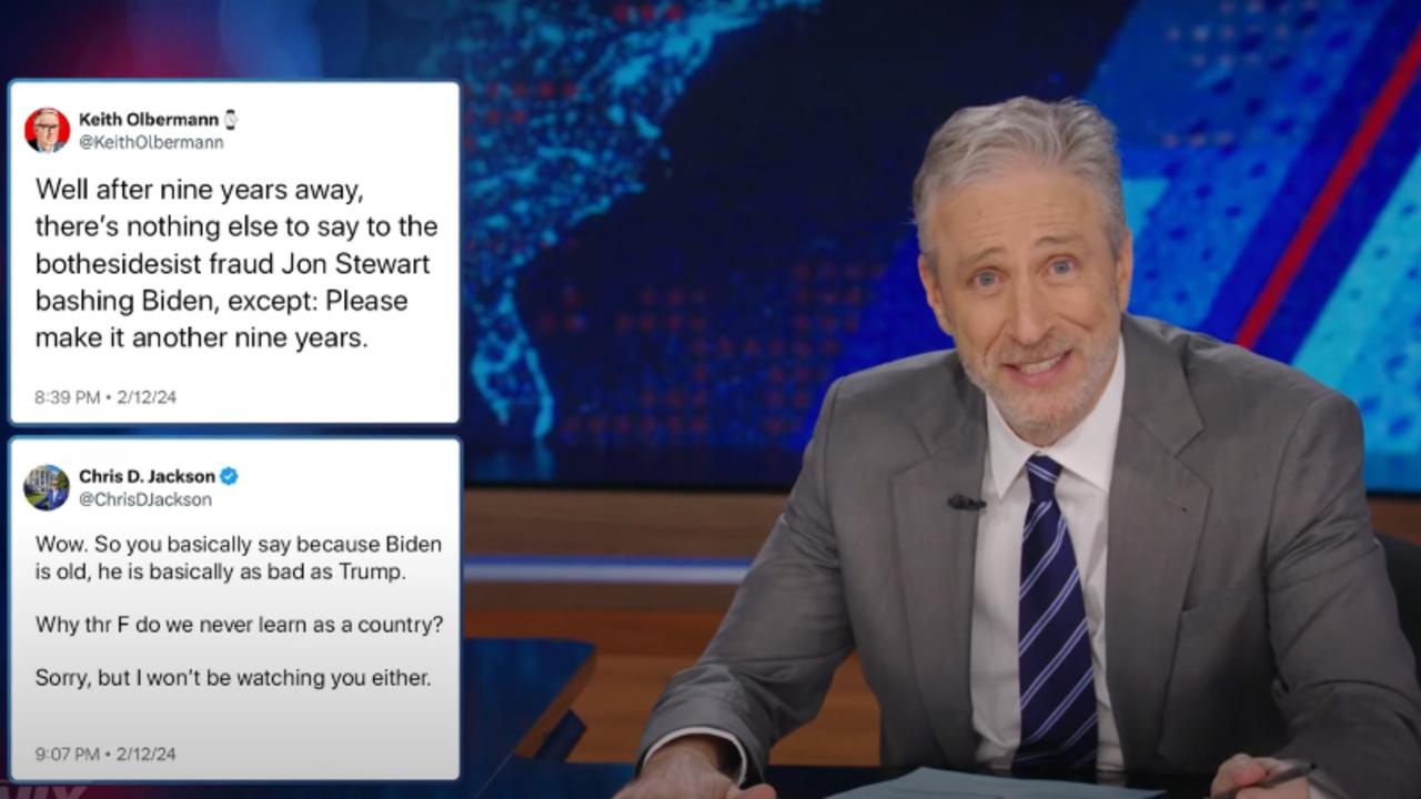 Jon Stewart Shrugs Off 'Daily Show' Backlash About Joe Biden | THR News Video