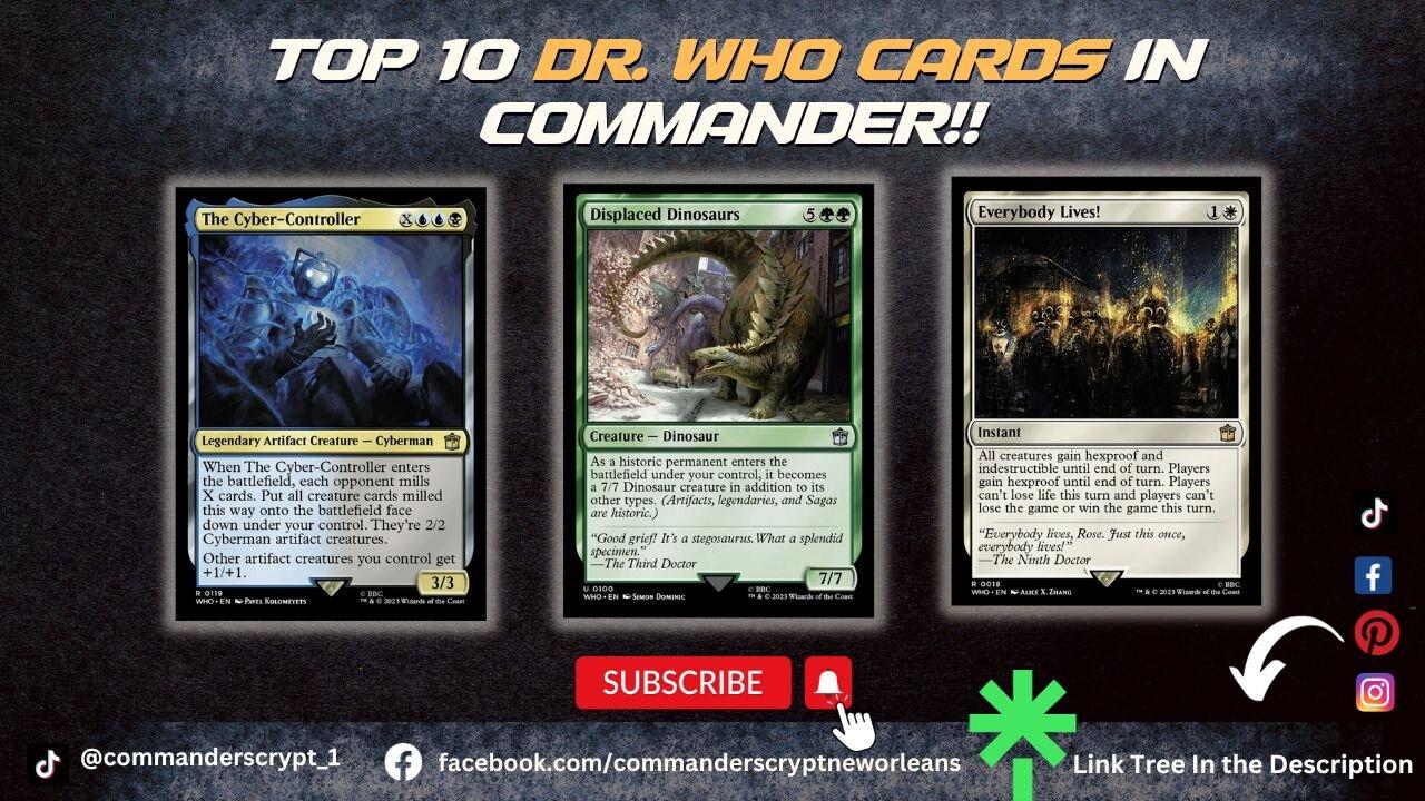 Top 10 Dr. Who Cards In Commander!! | CCNO