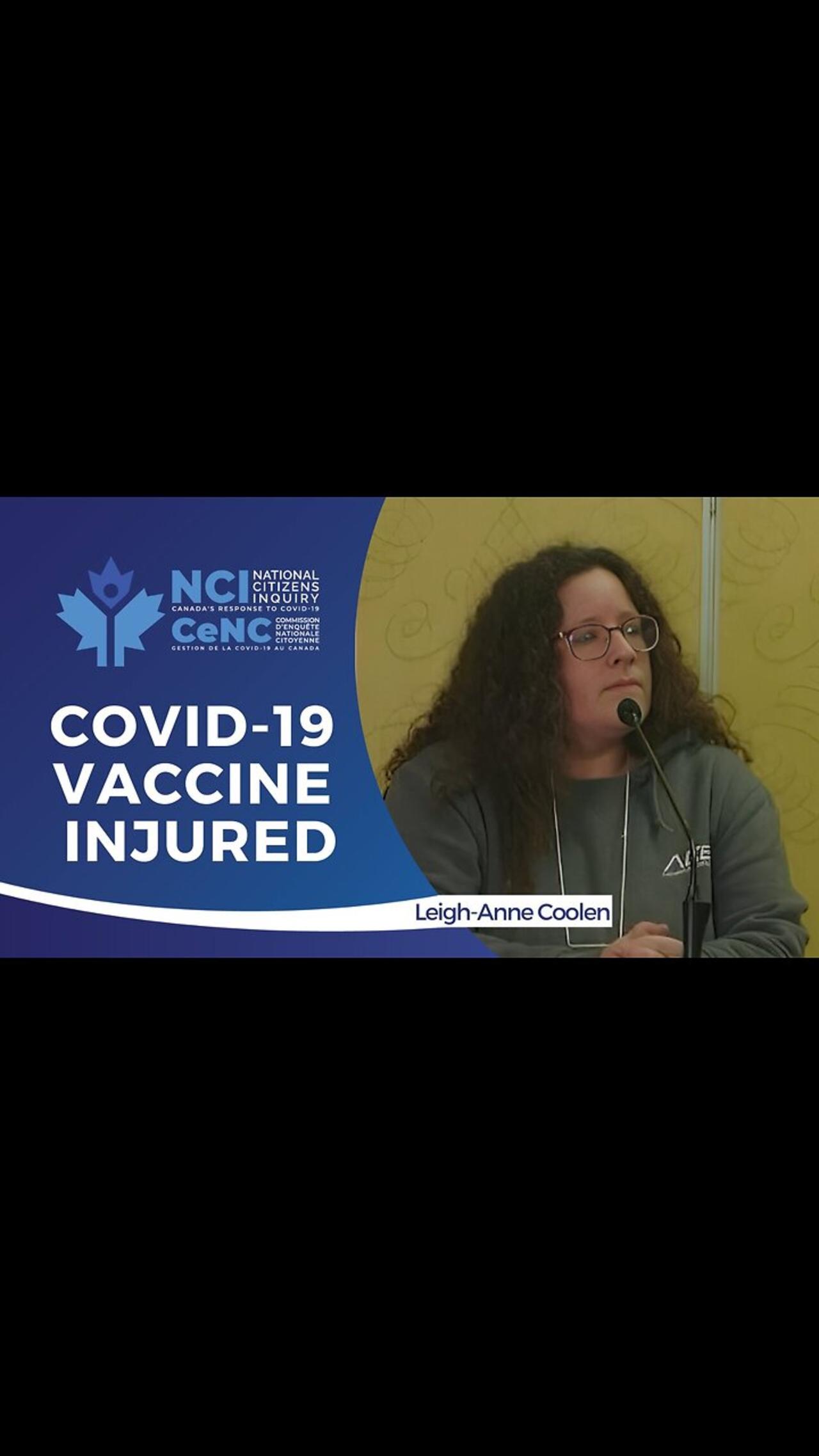 COVID-19 Vaccine Injured Witness Gives Truthful Testimony
