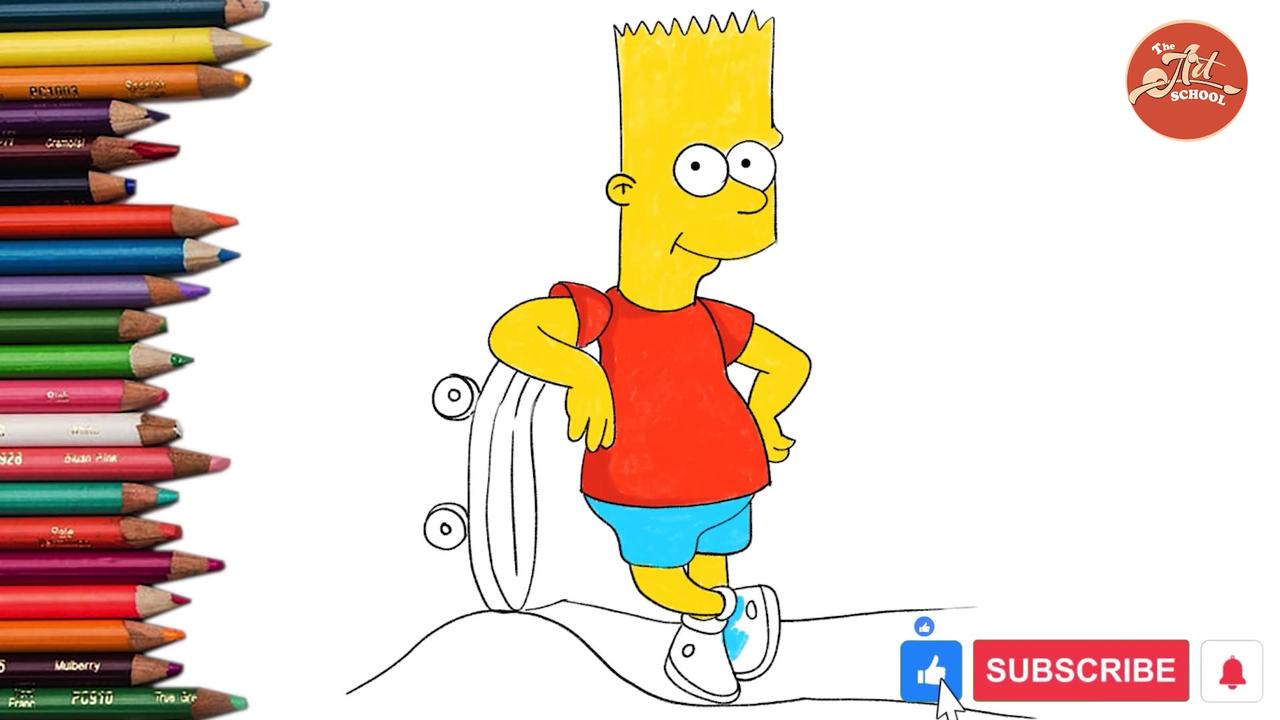 How to draw bart Simpson #the_art_school