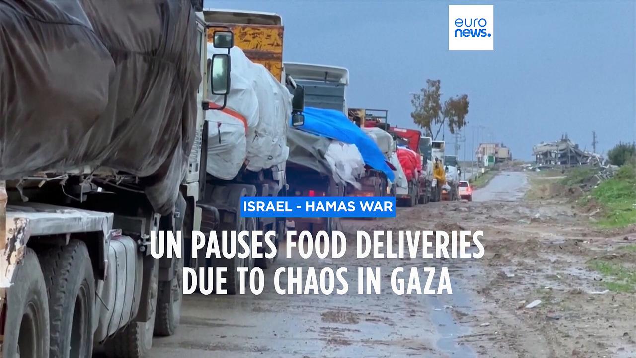 Israel Hamas war: Starvation fears as food deliveries into north Gaza halted