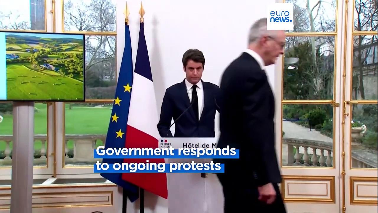 French government announces new measures for farmers amid ongoing protests