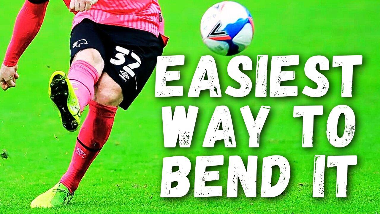 How to BEND or CURVE a soccer ball (easiest way to improve shot accuracy)