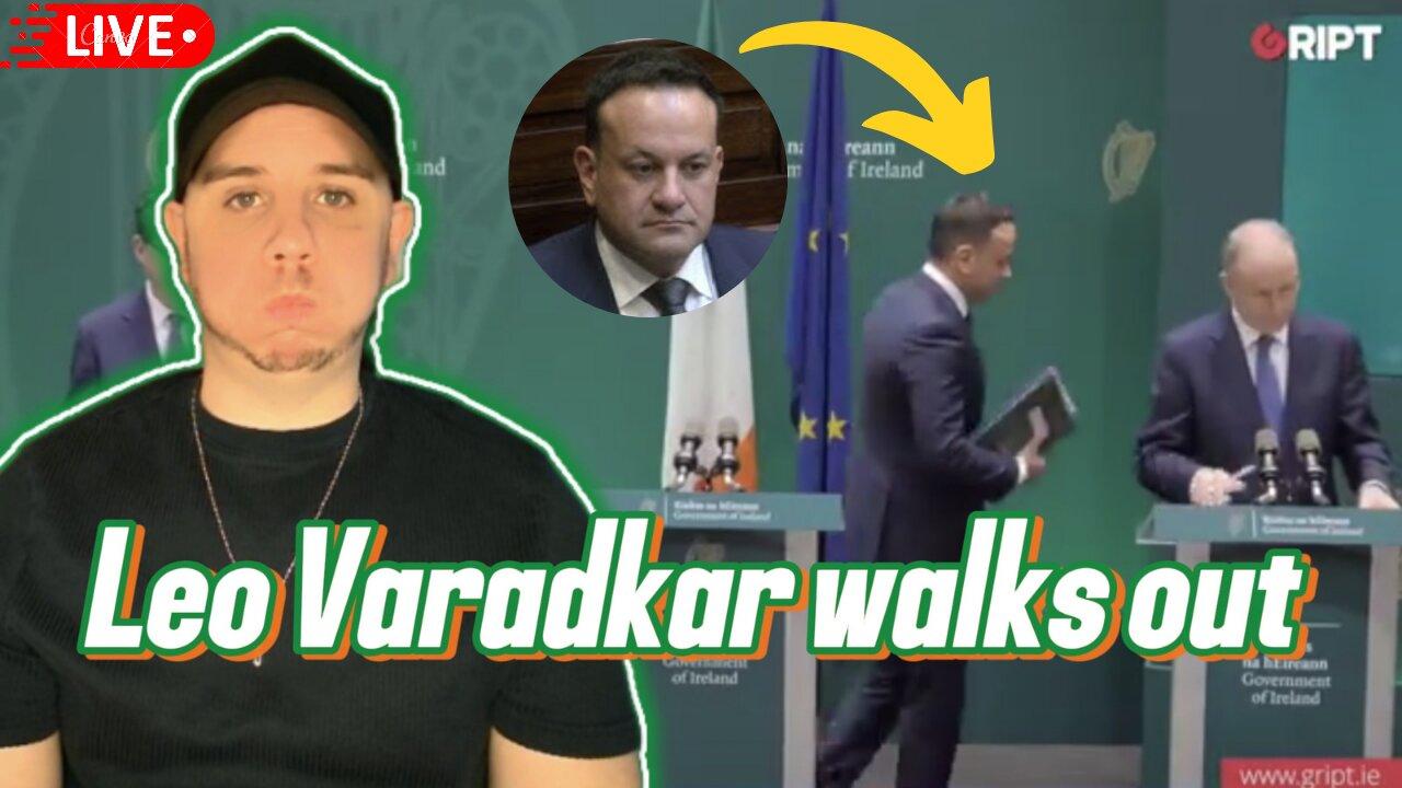 🇮🇪 Leo Varadkar walks out of press conference when asked a hard question
