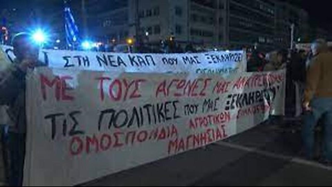 Greek protests: farmers say reducing electricity costs not enough