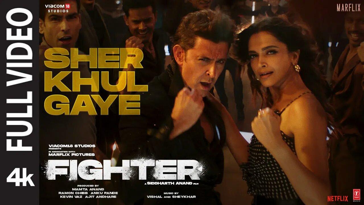 FIGHTER: Sher Khul Gaye (Full Video) Hrithik, Deepika, Vishal-Sheykhar, Benny, Shilpa, Kumaar