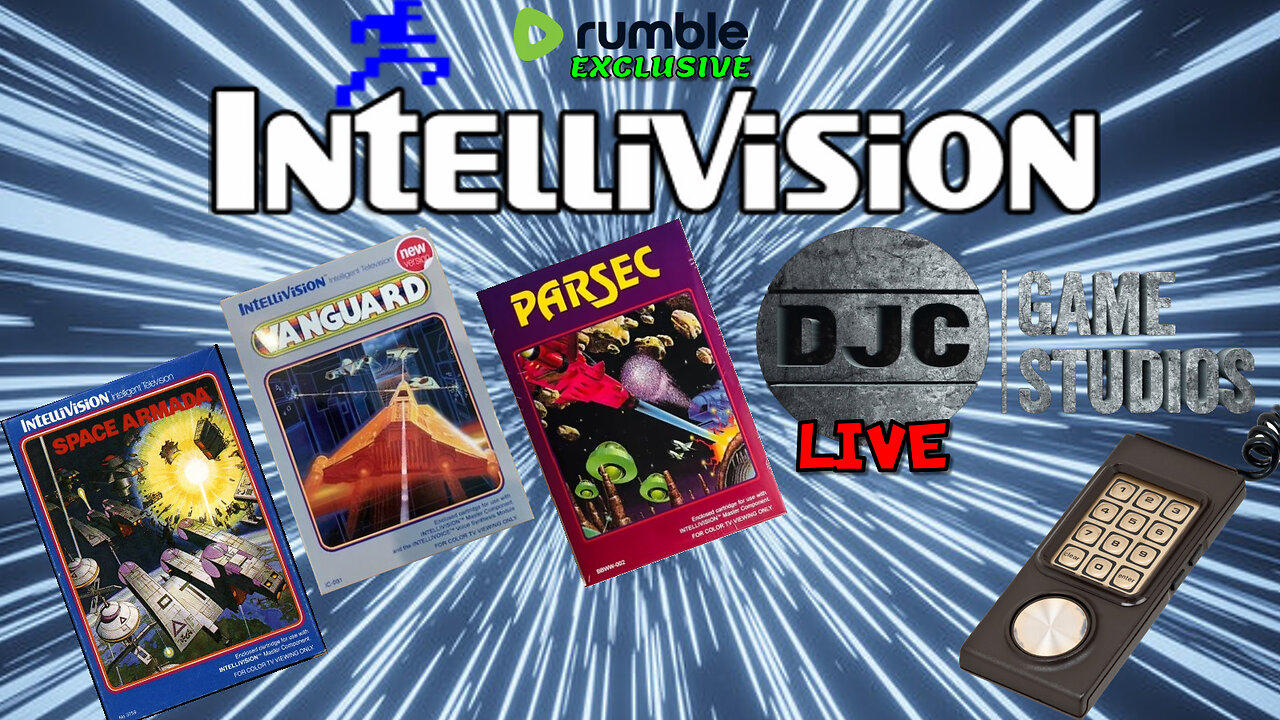 INTELLIVISION - Lunchtime Stream - Rumble Exclusive - Parsec and More Space Games!