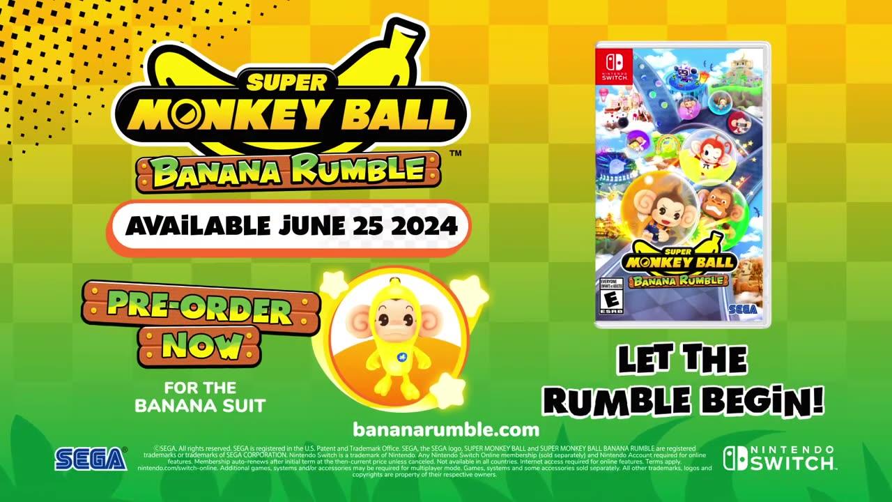 Super Monkey Ball Banana Rumble - Official Switch Reveal Trailer _ Nintendo Direct 2024