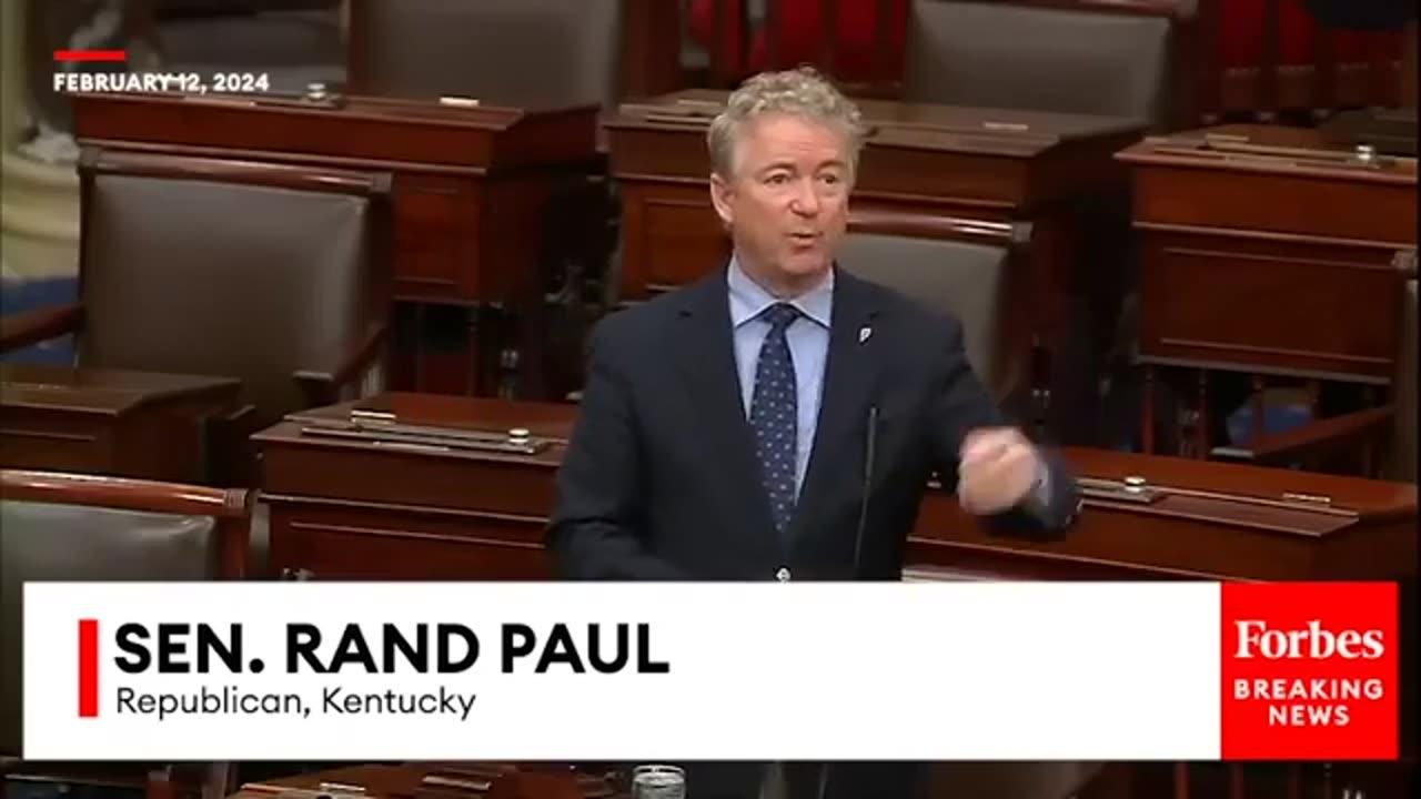 'It's Sort Of A Laundering Scheme': Rand Paul Sounds Off On Claim Ukraine Funding Being Spent In US