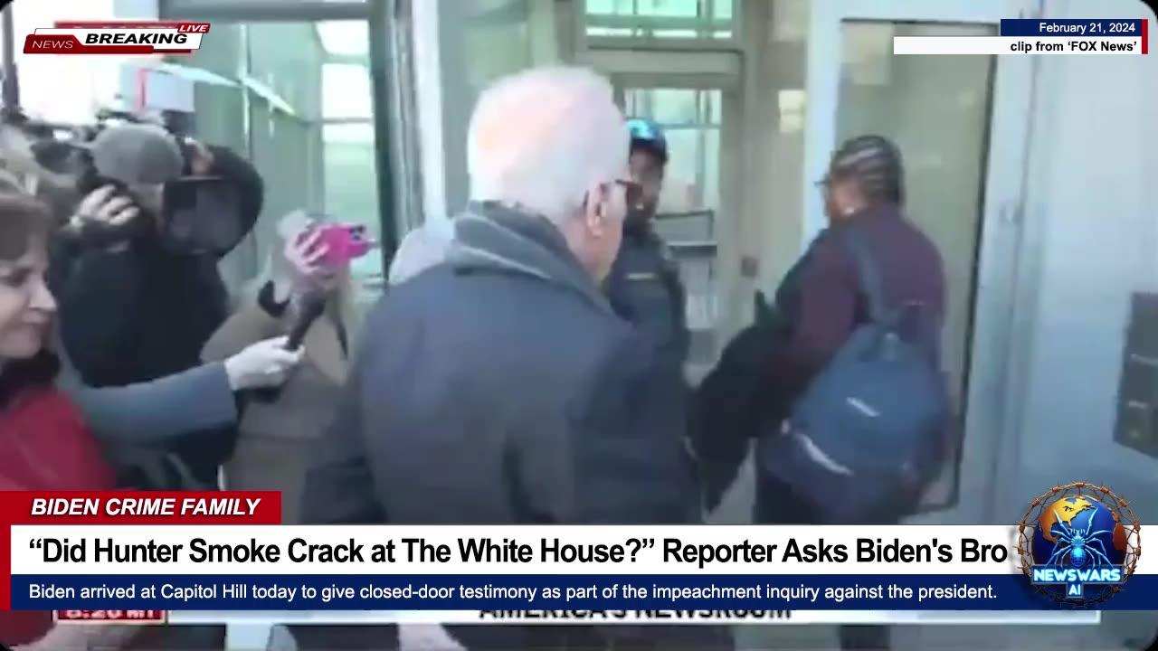 “Did Hunter Smoke Crack at The White House?” Reporter Asks Biden's Brother
