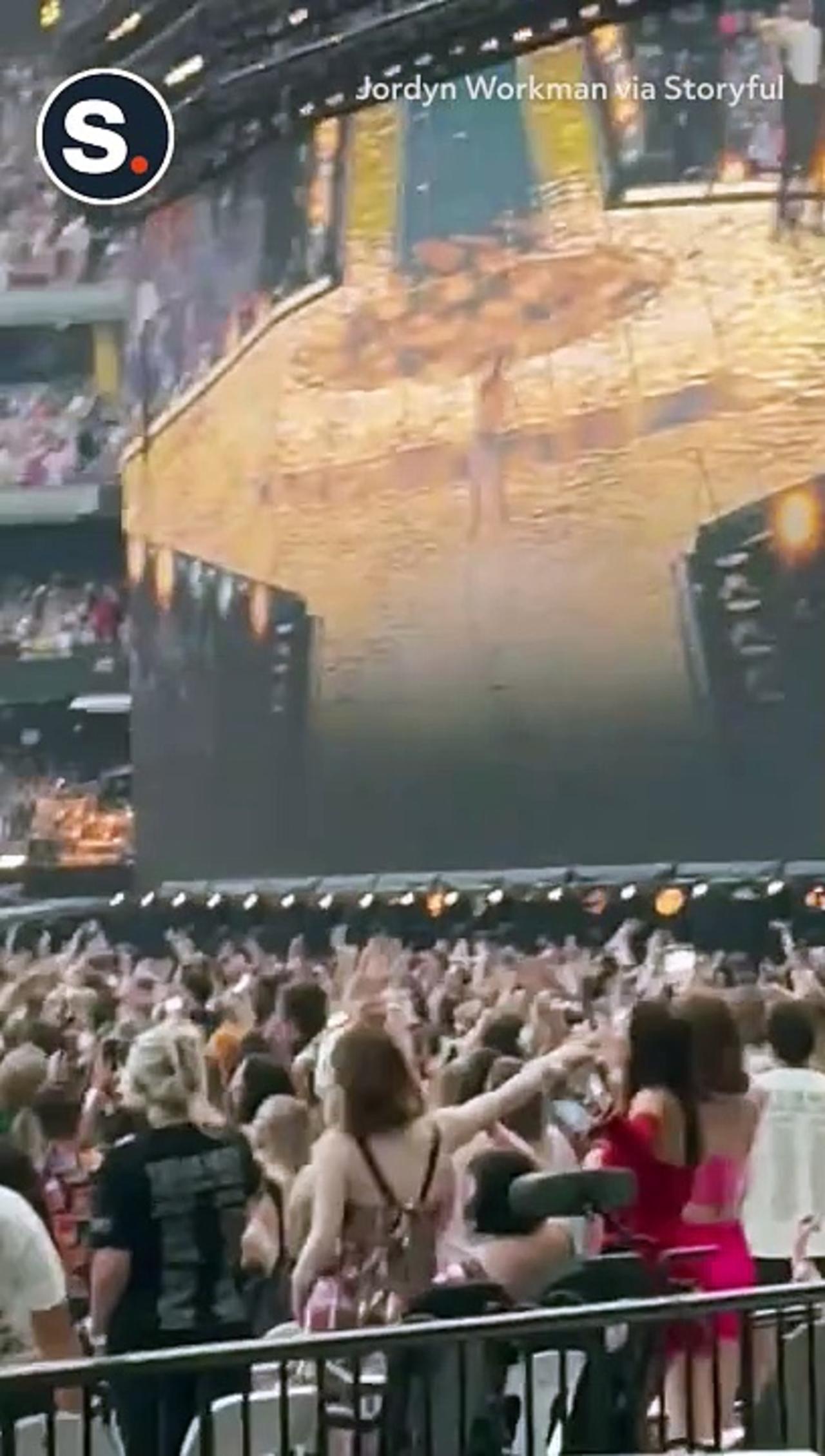 Dancing Security Guard Thrills Taylor Swift Crowd in Melbourne