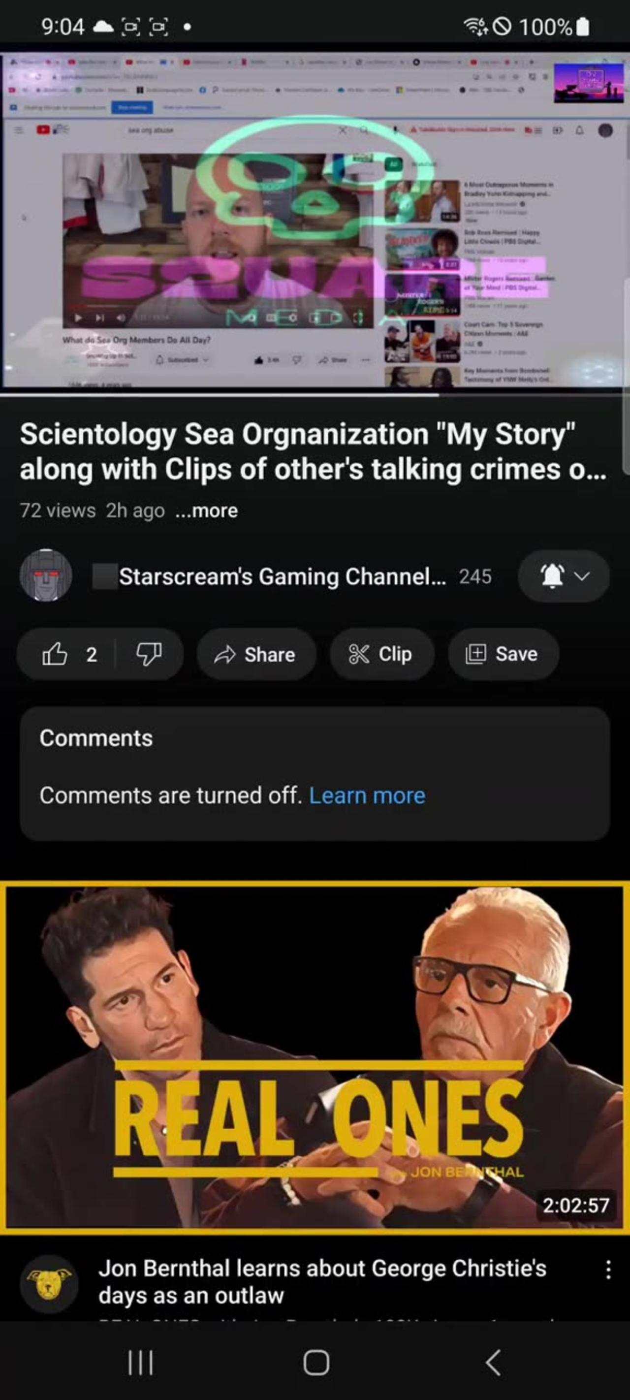 Scientology sea organization my story.