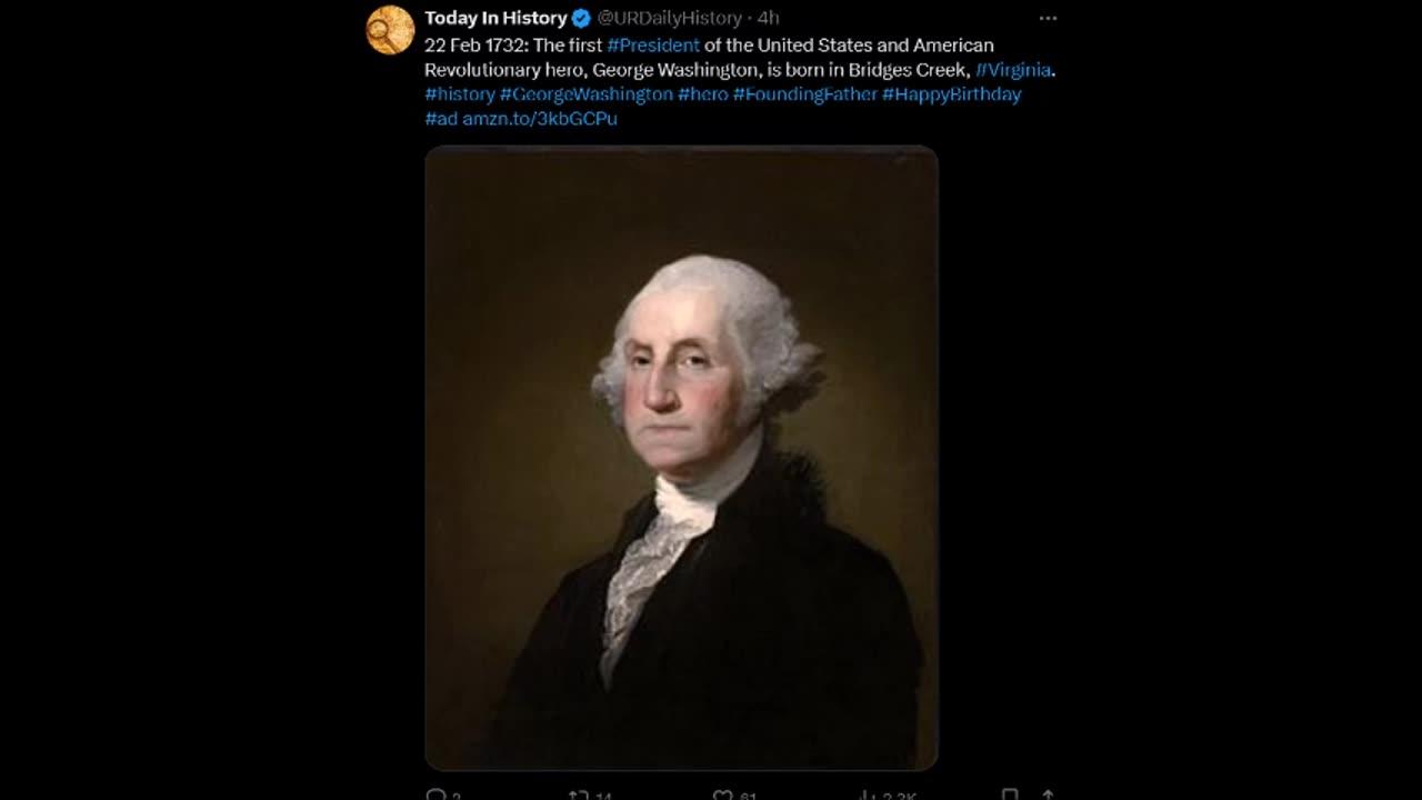 Today in History - George Washington is born